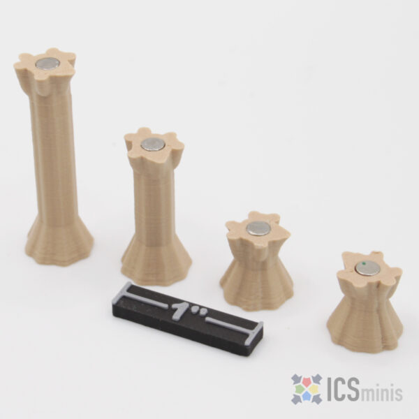 ICS0007 - Magnetic Tree Trunks (Set of 4)