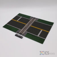 ICS00078 - Highway - Grass Shoulder- Rail Crossing- Straight (4" x 6" Magnet)