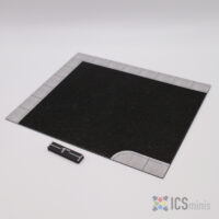 ICS00082 -Road: On-street Parking with Sidewalk Left Corner (4" x 6" Magnet)