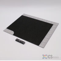 ICS00083 -Road: On-street Parking with Sidewalk Right Corner (4" x 6" Magnet)