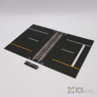 ICS00088 -Divided Highway - Rail crossing- Straight (4" x 6" Magnet)